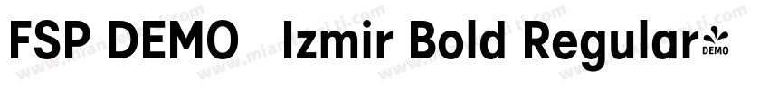 FSP DEMO   Izmir Bold Regular字体转换